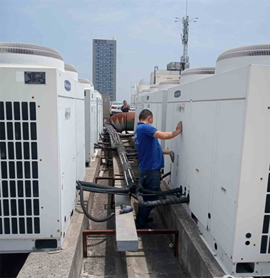 潘集中央空调制热和不制冷系统维修方法